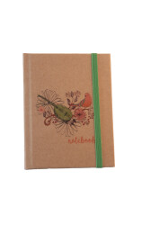 Liz Kf123 Kraft Sert Kapak 96 Yaprak Çizgili Lastikli Defter - 14
