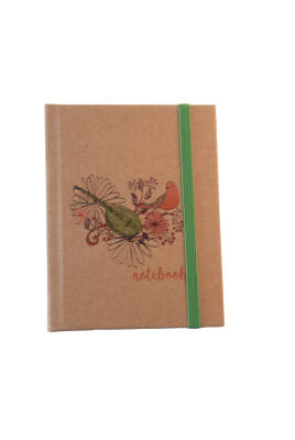 Liz Kf123 Kraft Sert Kapak 96 Yaprak Çizgili Lastikli Defter - 14