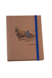 Liz Kf123 Kraft Sert Kapak 96 Yaprak Çizgili Lastikli Defter - 1