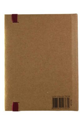 Liz Kf123 Kraft Sert Kapak 96 Yaprak Kareli Lastikli Defter - 2
