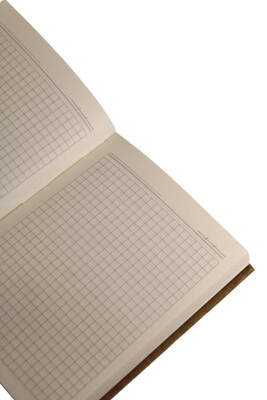 Liz Kf123 Kraft Sert Kapak 96 Yaprak Kareli Lastikli Defter - 3