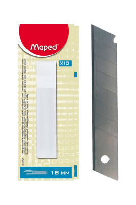 Maped Geniş Maket Bıçağı Yedeği 10'lu Tüp 640721 - 2