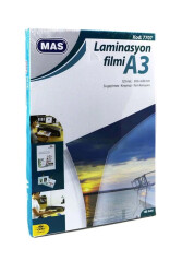 Mas A3 125 Mic Polyester Kaplama Malzemesi 100'lü - Mas