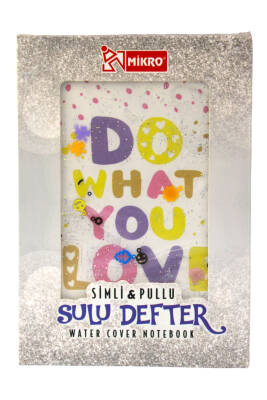 Mikro Beyaz Sulu Kapak Not Defteri Love Nt-255 - 1