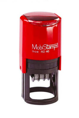 Mobi Stamps Tarihli Yuvarlak Otomatik Kaşe 40 mm Rd-40 - 1