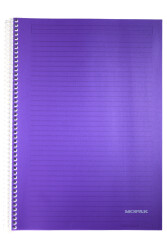 Mopak A4 120 Yaprak Çizgili Spiralli Plastik Kapak Defter - 13