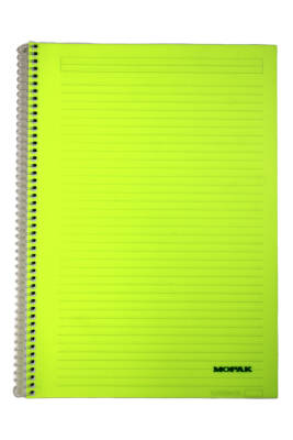 Mopak A4 120 Yaprak Çizgili Spiralli Plastik Kapak Defter - 7