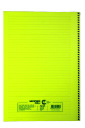 Mopak A4 120 Yaprak Çizgili Spiralli Plastik Kapak Defter - 8