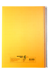 Mopak A4 120 Yaprak Çizgili Spiralli Plastik Kapak Defter - 5