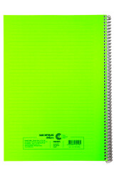 Mopak A4 120 Yaprak Çizgili Spiralli Plastik Kapak Defter - 2