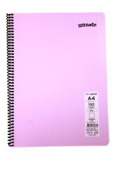 Mynote Flex A4 100 Yaprak Çizgisiz Spiralli Plastik Pastel Kapak Defter - 13