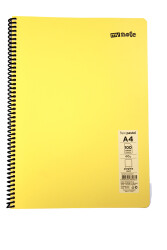 Mynote Flex A4 100 Yaprak Çizgisiz Spiralli Plastik Pastel Kapak Defter - 7