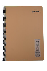 Mynote Flex A4 100 Yaprak Çizgisiz Spiralli Plastik Pastel Kapak Defter - 4