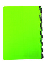 Mynote Flex A4 100 Yaprak Kareli Spiralli Plastik Neon Kapak Defter - 2