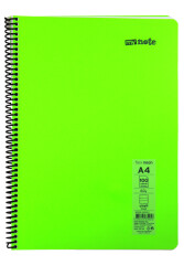 Mynote Flex A4 100 Yaprak Çizgili Spiralli Plastik Neon Kapak Defter - 1