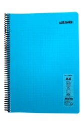 Mynote Flex A4 120 Yaprak Kareli Spiralli Plastik Neon Kapak Defter - 25