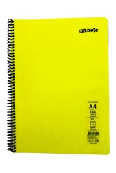 Mynote Flex A4 120 Yaprak Kareli Spiralli Plastik Neon Kapak Defter - 19
