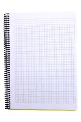 Mynote Flex A4 120 Yaprak Kareli Spiralli Plastik Neon Kapak Defter - 24
