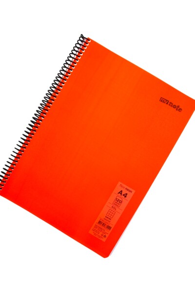Mynote Flex A4 120 Yaprak Kareli Spiralli Plastik Neon Kapak Defter - 8
