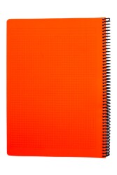 Mynote Flex A4 120 Yaprak Kareli Spiralli Plastik Neon Kapak Defter - 10