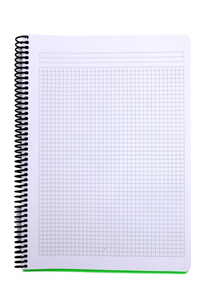 Mynote Flex A4 120 Yaprak Kareli Spiralli Plastik Neon Kapak Defter - 6