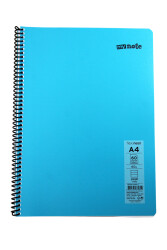 Mynote Flex A4 60 Yaprak Çizgili Spiralli Plastik Neon Kapak Defter - 13