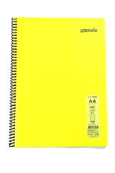 Mynote Flex A4 60 Yaprak Çizgili Spiralli Plastik Neon Kapak Defter - 10