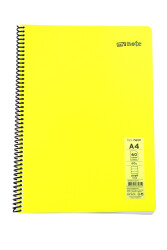 Mynote Flex A4 60 Yaprak Çizgili Spiralli Plastik Neon Kapak Defter - 10