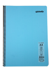 Mynote Flex A4 72 Yaprak Çizgili Spiralli Plastik Kapak Defter Pastel - 10