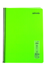 Mynote Flex A4 80 Yaprak Çizgili Spiralli Plastik Neon Kapak Defter - 1