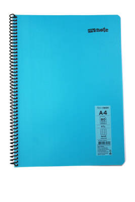 Mynote Flex A4 80 Yaprak Kareli Spiralli Plastik Neon Kapak Defter - 13