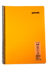 Mynote Flex A4 80 Yaprak Kareli Spiralli Plastik Neon Kapak Defter - 4