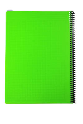 Mynote Flex A4 80 Yaprak Kareli Spiralli Plastik Neon Kapak Defter - 2