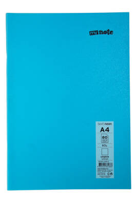 Mynote Text Neon A4 80 Yaprak Çizgisiz Plastik Kapak Defter - 7