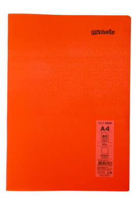 Mynote Text Neon A4 80 Yaprak Çizgisiz Plastik Kapak Defter - 1