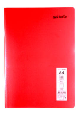 Mynote Text Neon A4 100 Yaprak Çizgili Plastik Kapak Defter - 10