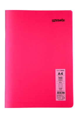 Mynote Text Neon A4 100 Yaprak Çizgili Plastik Kapak Defter - 4