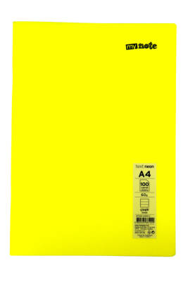 Mynote Text Neon A4 100 Yaprak Çizgili Plastik Kapak Defter - 1