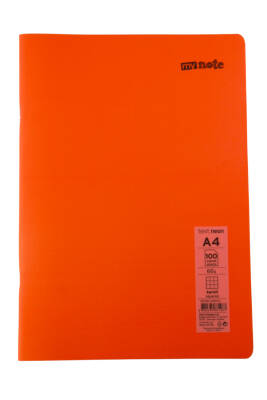 Mynote Text Neon A4 100 Yaprak Kareli Plastik Kapak Defter - 3