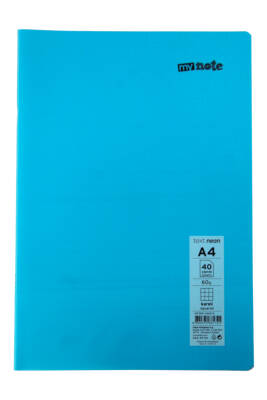 Mynote Text Neon A4 40 Yaprak Kareli Plastik Kapak Defter - 10