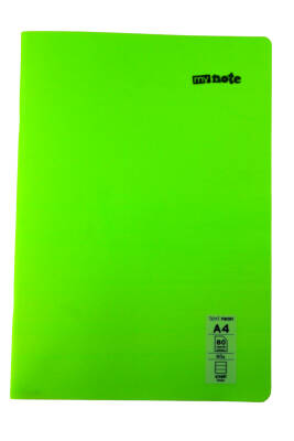 Mynote Text Neon A4 80 Yaprak Çizgili Plastik Kapak Defter - 1