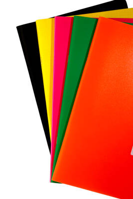 Mynote Text Neon A4 80 Yaprak Kareli Plastik Kapak Defter - 24