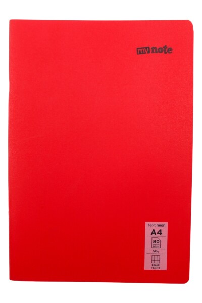 Mynote Text Neon A4 80 Yaprak Kareli Plastik Kapak Defter - 13