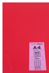 Mynote Text Neon A4 80 Yaprak Kareli Plastik Kapak Defter - 15