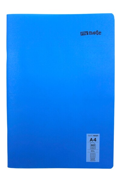 Mynote Text Neon A4 80 Yaprak Kareli Plastik Kapak Defter - 9