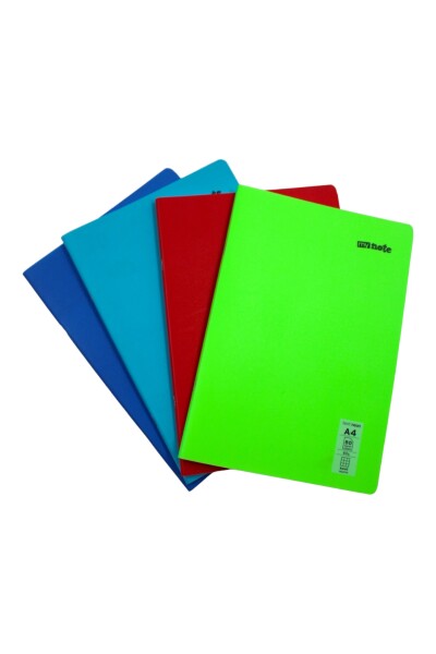 Mynote Text Neon A4 80 Yaprak Kareli Plastik Kapak Defter - 8