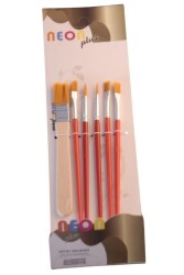 Neon Zemin Fırçası 6'lı Set Hkd-119 - 1