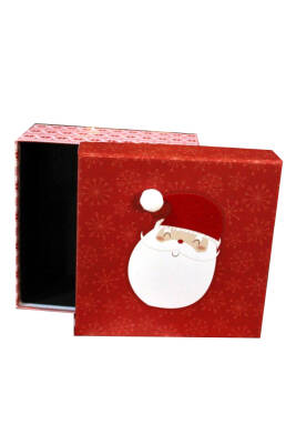 Santa Kare Hediye Kutusu 120 x 120 x 70 mm - 1