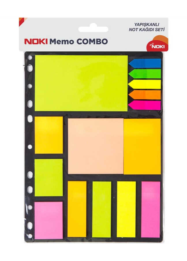 Noki Yapışkanlı Not Kağıdı Seti Memo Combo 6 No:12706