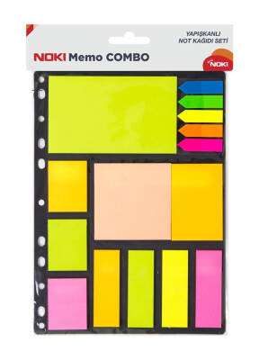 Noki Yapışkanlı Not Kağıdı Seti Memo Combo 6 No:12706 - 1